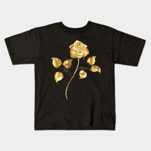 Golden Rose ( Gold Rose ) Kids T-Shirt